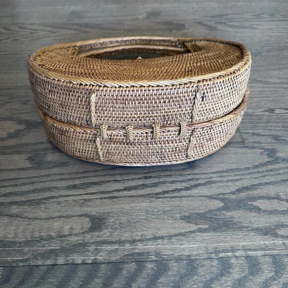 Bali Rattan Woven Clutch - Picture 3 of 4